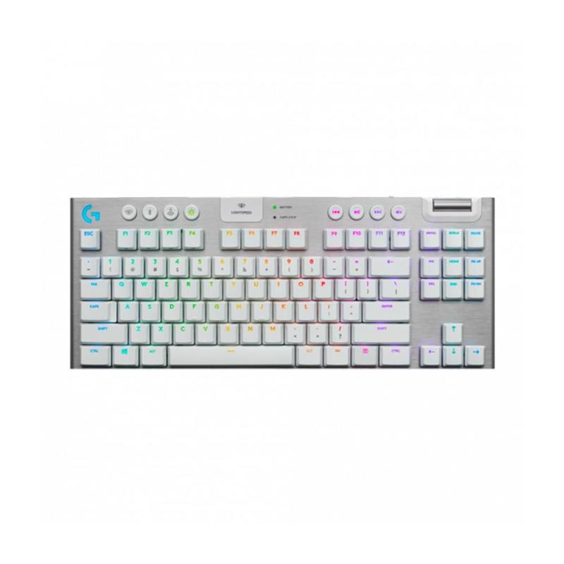 Imagem do produto Teclado Mecânico Gamer sem fio Logitech G915 TKL Lightspeed Switch Brown Tactile - Branco em Magazine Luiza